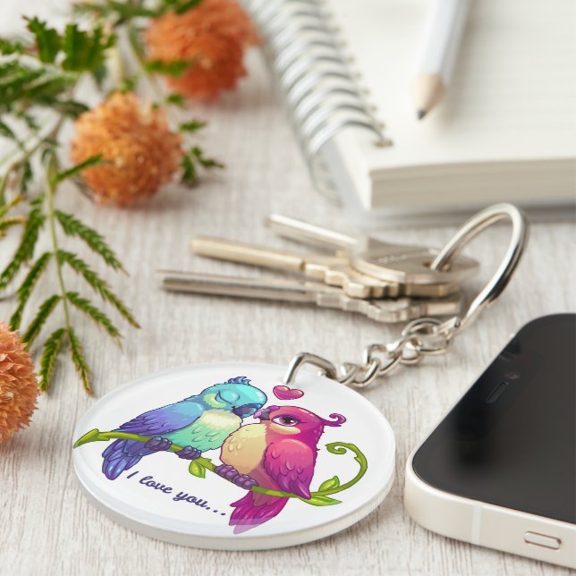 Love Birds Key Ring (Front Right)