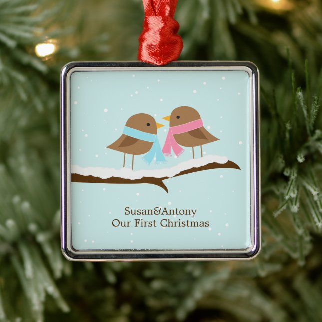 Love Birds Metal Tree Decoration (Tree)