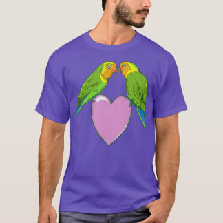 Love birds on a heart T-Shirt