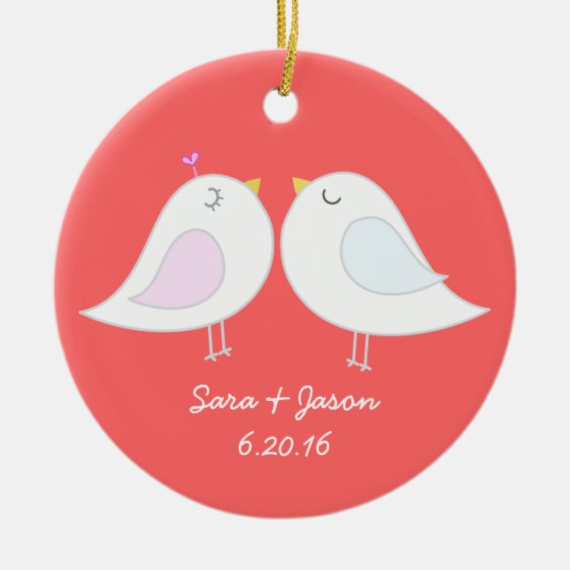Love Birds Ornament (Front)
