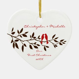 Love Birds Our First Christmas Ornament