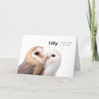 Love birds - Owl always love you - Personalised