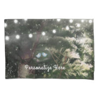 Love Birds + Pine Tree Night Whimsical Custom Name