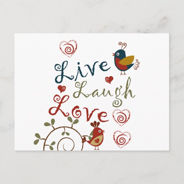 Love Birds Postcard (Front)