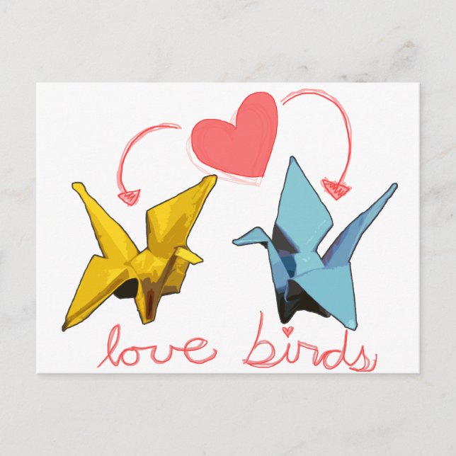 love birds postcard (Front)
