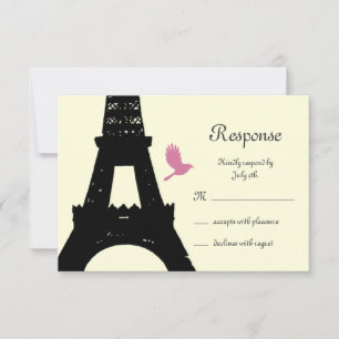 Love Birds RSVP (off white) Card