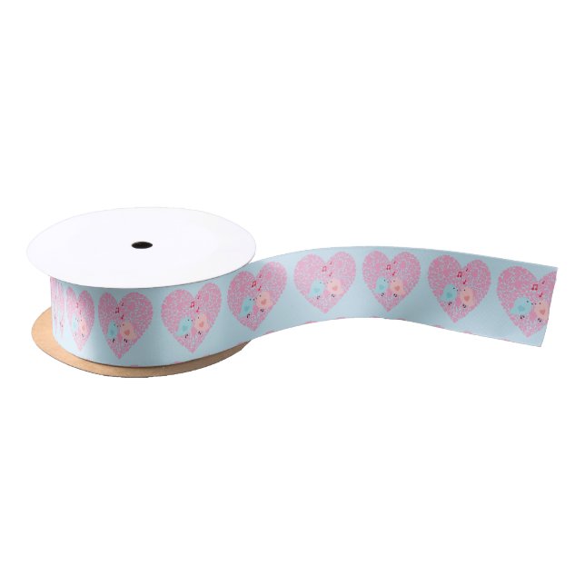 Love Birds Satin Ribbon (Spool)