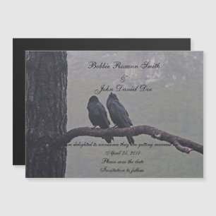 Love Birds Save The Date Magnetic Invitation