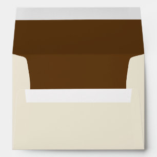 Love Birds Tan/Brown Wedding Envelope