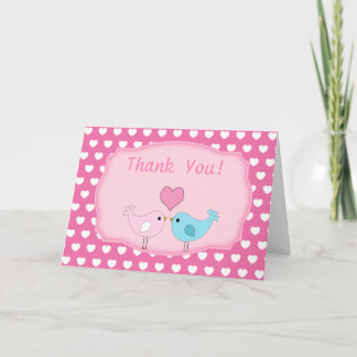 Love Birds Thank You Card