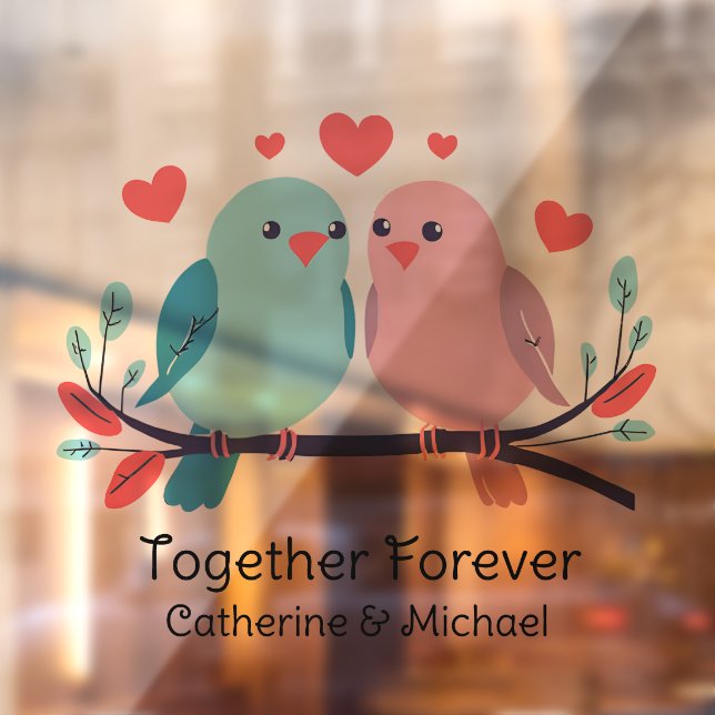 Love Birds Together Forever Valentines Day Wedding (Sheet 2)
