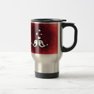 Love birds travel mug