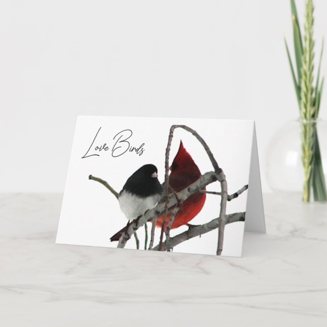 Love Birds Valentine's Day Card (Front)