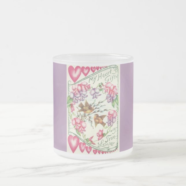 Love Birds Vintage Valentine Mug (Center)