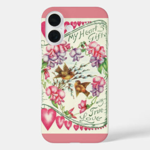 Love Birds Vintage Valentine's Day Case-Mate iPhon iPhone 16 Case