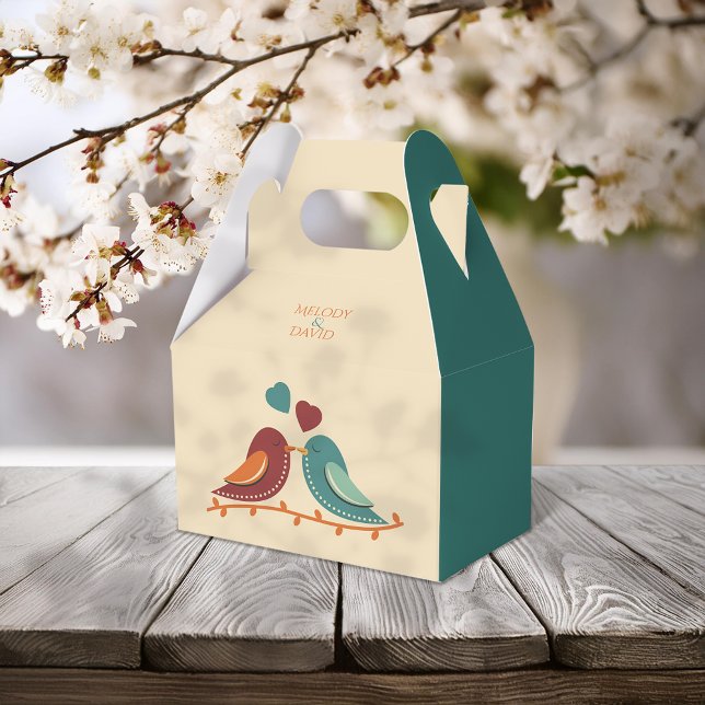 Love Birds Wedding Favour Box (Creator Uploaded)