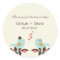 Love Birds Wedding Favour Stickers/Envelope Seals