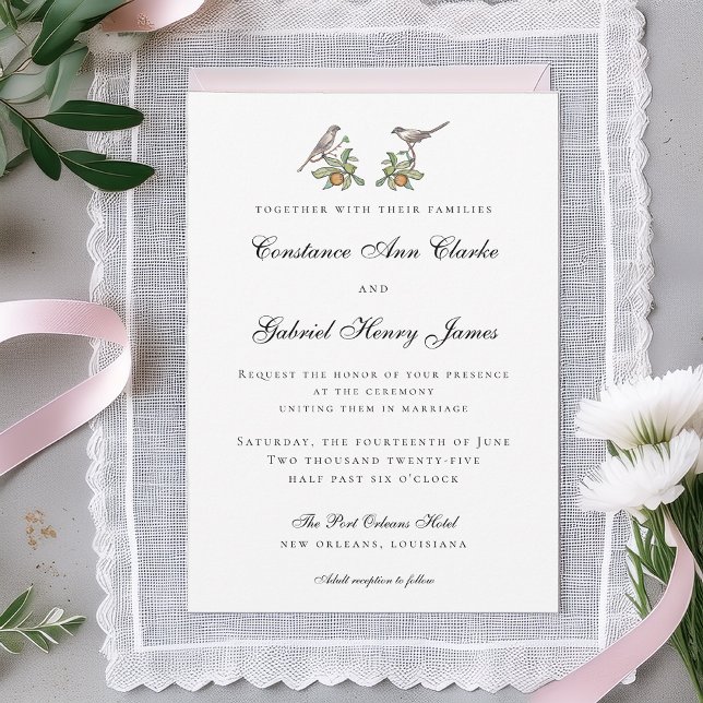 Love Birds Wedding Invitation (Creator Uploaded)