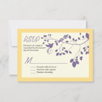 Love Birds Wedding Invitation Custom RSVP