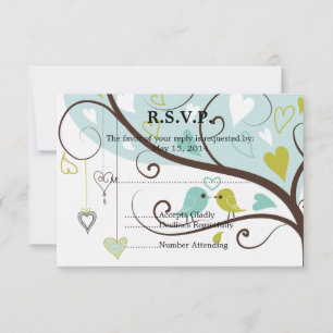 Love Birds Wedding RSVP