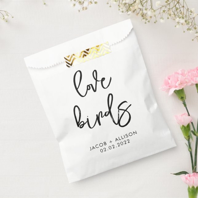 love birds wildflower seeds wedding confetti favou favour bags (Sealed)