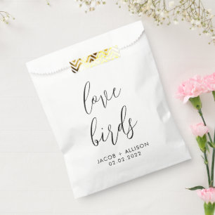 love birds wildflower seeds wedding confetti favou favour bags