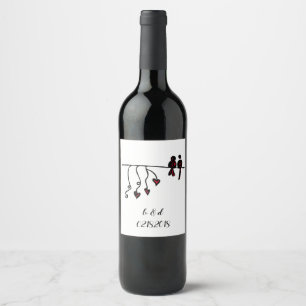 Love Birds Wine Label
