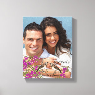 Love Birds Your Photo Wrapped Canvas