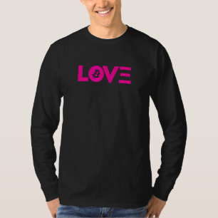 Love Bitcoin & Ethereum Crypto Pink Currency Inves T-Shirt