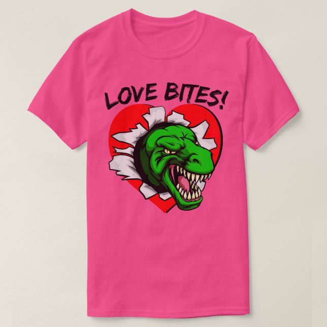 Love Bites TRex T-Shirt (Design Front)