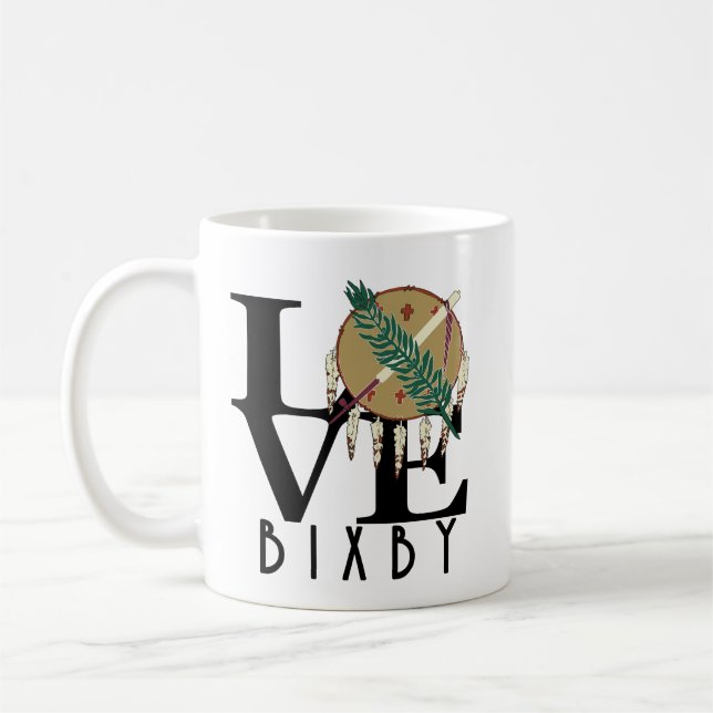 LOVE Bixby Oklahoma  11oz Coffee Mug (Left)