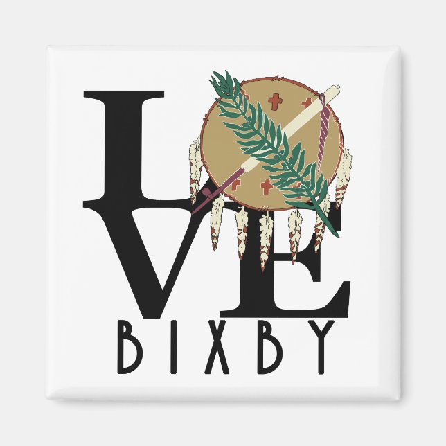 LOVE Bixby Oklahoma Magnet (Front)