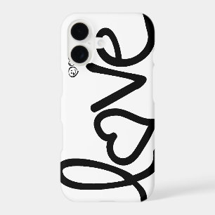 love - black and white typography