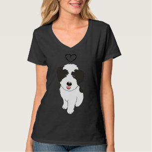 Love Black And White Whoodle Wheaten Terrier Poodl T-Shirt
