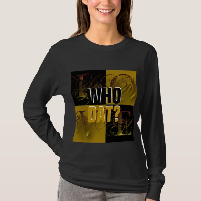 Love black gold, Fleur de Lis, customisable text T-Shirt (Front)