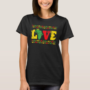 Love Black History Month Melanin African Pride Men T-Shirt