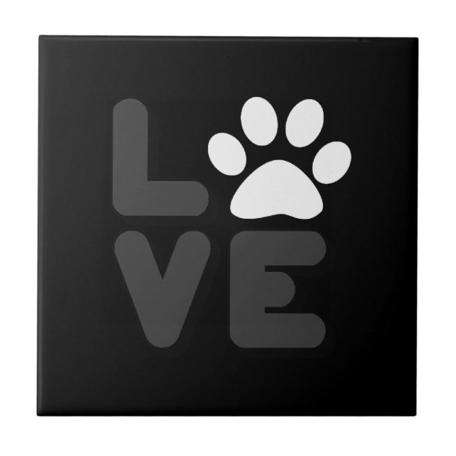 LOVE - Blk/Gry Tile (Front)