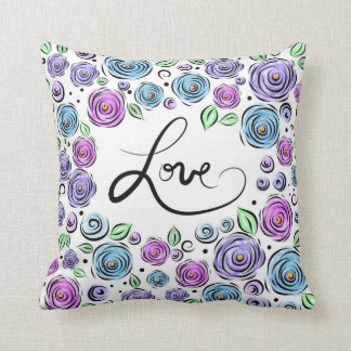 Love Blooms - Lavender Cushion