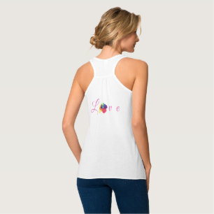 Love Blooms Rainbow Rose Singlet
