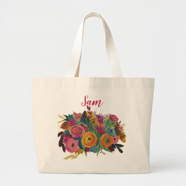 "Love Blooms" Tote Bag (Front)