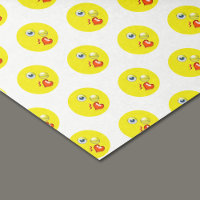 Love Blow Kiss Heart Yellow Emoji Pattern