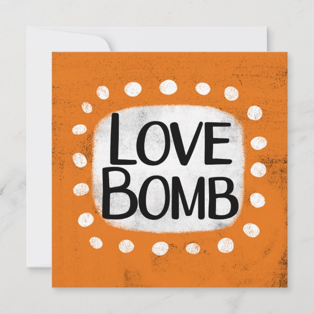 Love Bomb Greeting Card (Front)