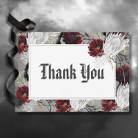 Love & Bones Spooky Red Floral Wedding