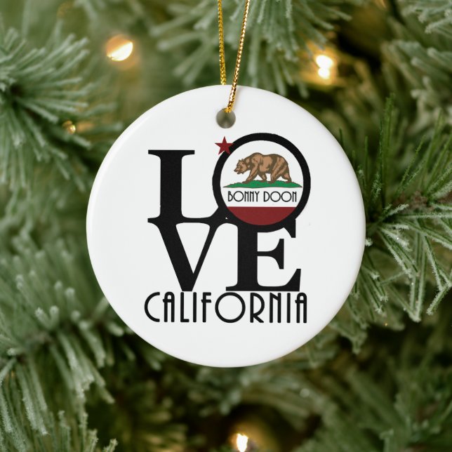 LOVE Bonny Doon California Ceramic Tree Decoration (Tree)