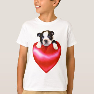 Love Boston Terrier T-shirt