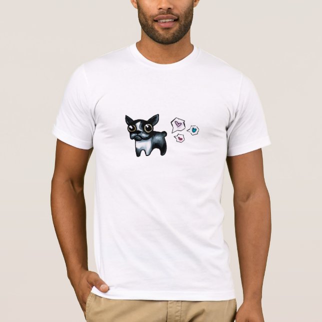 Love Boston Terrier t-shirt (Front)