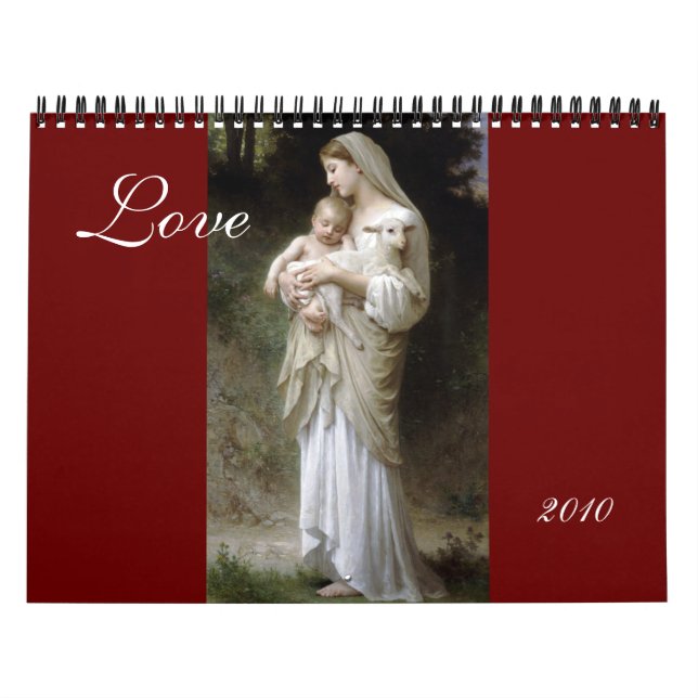 Love, Bouguereau 2010 Calendar (Cover)
