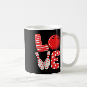 Love Bowling Byll And Pins Group Matching Valentin Coffee Mug