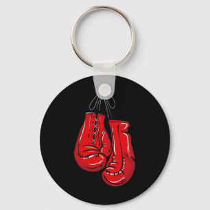 Love Boxing Gloves Illustration Gifts Boxer Gift Key Ring
