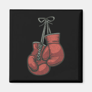 Love Boxing Gloves Retro Vintage Red Boxer Gift Mm Magnet